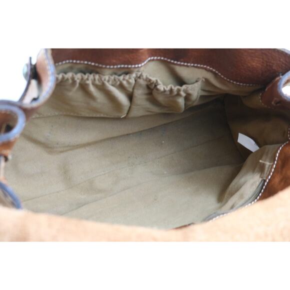 Patricia Nash Bag Brown Leather Rodano Satchel Large Shoulder Bag - Picture 11 of 16